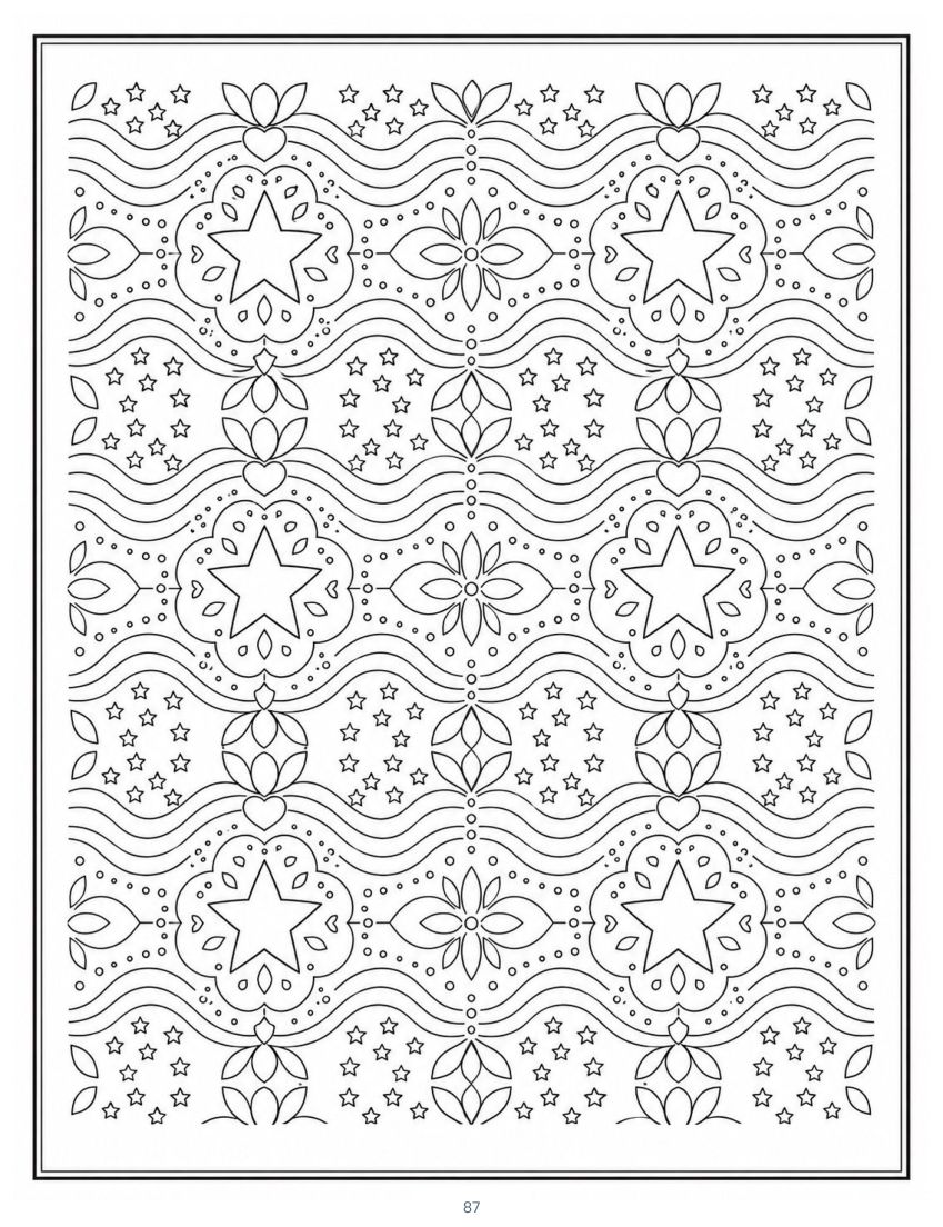 Calm Fourth of July coloring page 13