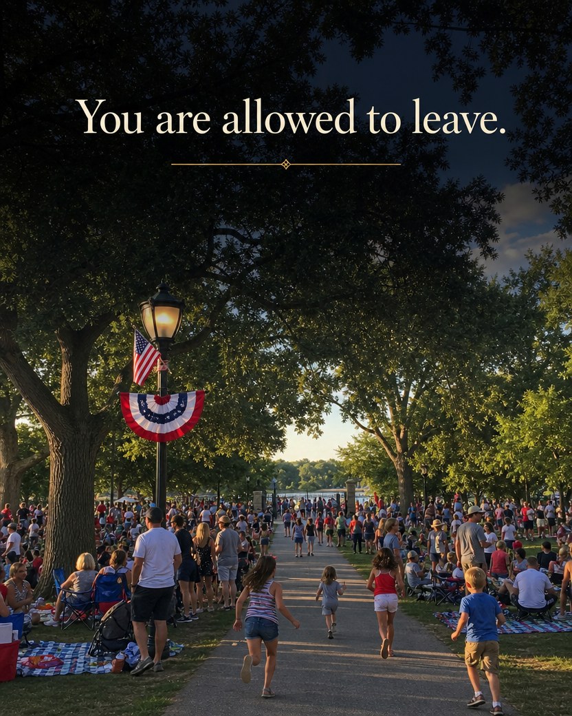 You are allowed to leave.